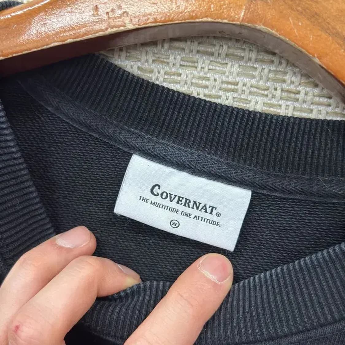 커버낫 캐주얼 사이드로고 스웻셔츠 맨투맨 XL M10765 상품이미지3