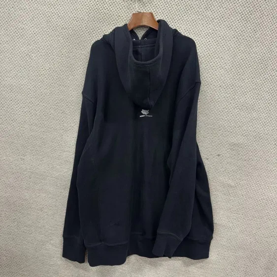 빈티지 프린팅 약기모 롱 후드티 XXL M10754 상품이미지2