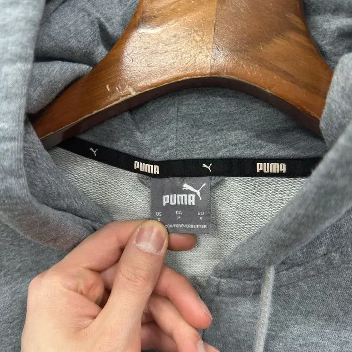 푸마 캐주얼 사이드로고 오버핏 후드집업 S M10762 상품이미지3