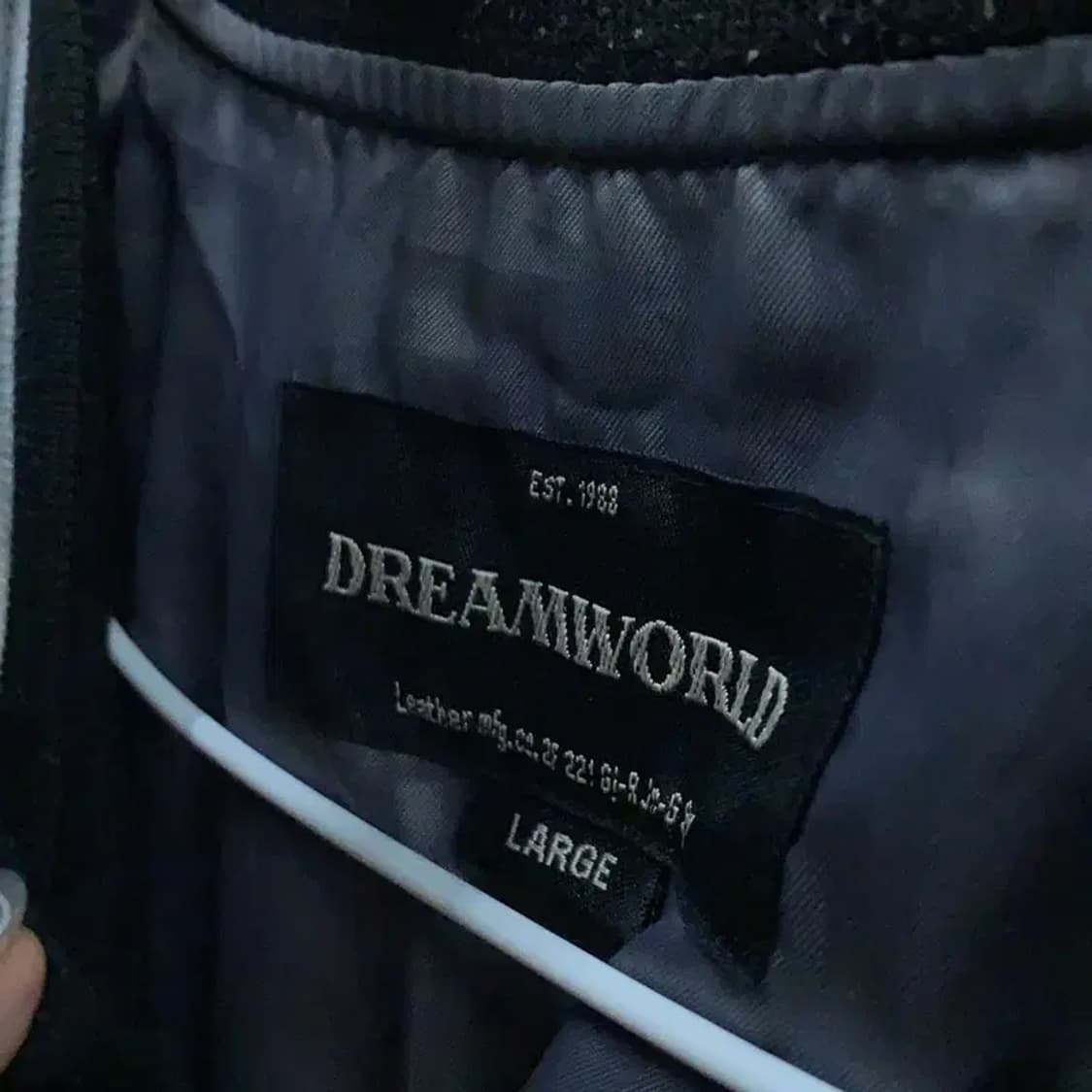 드림월드 캐주얼 양가죽 바시티자켓 L M10763 상품이미지3