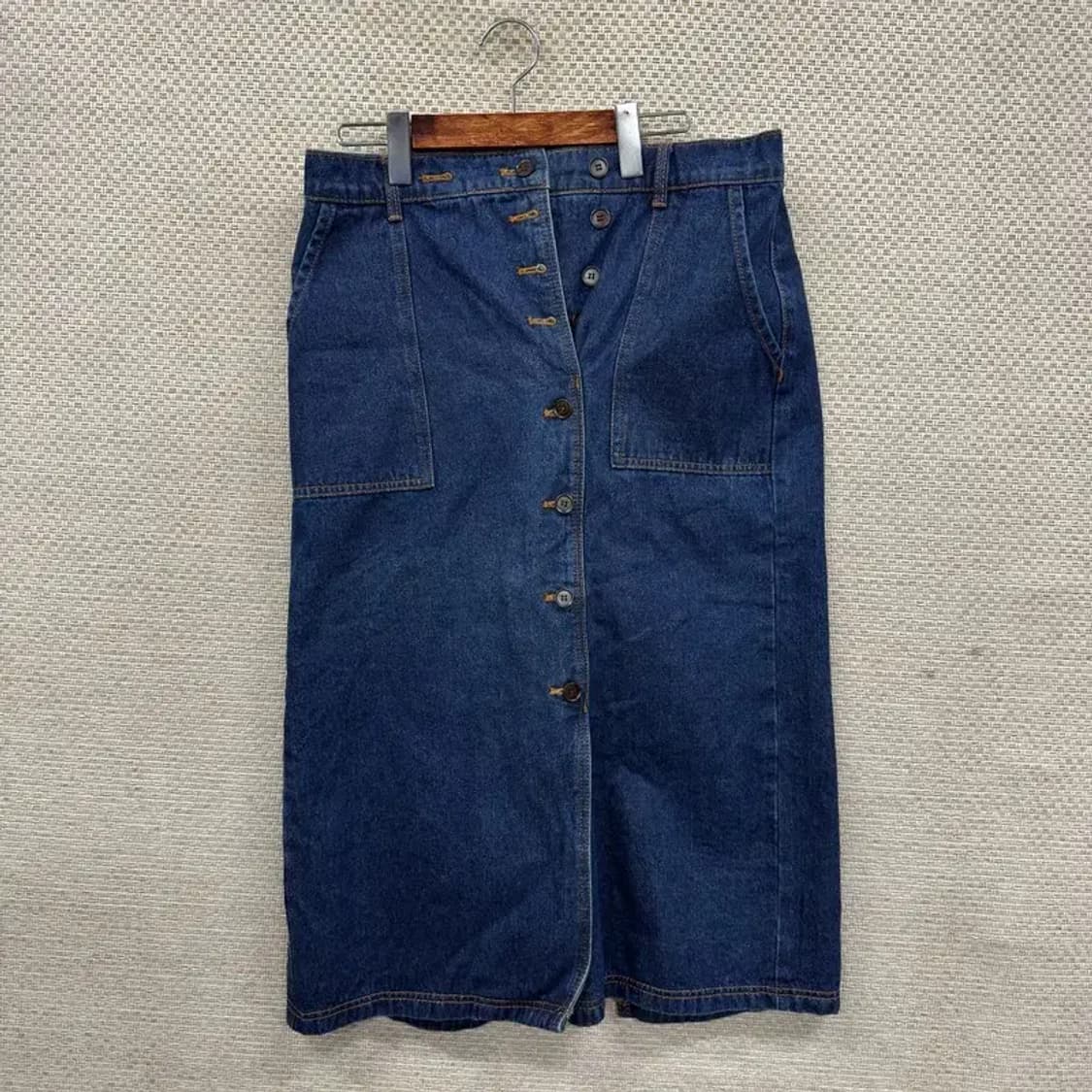 빈티지 뒷밴딩 데님 청치마 스커트 2 M10889 상품이미지1