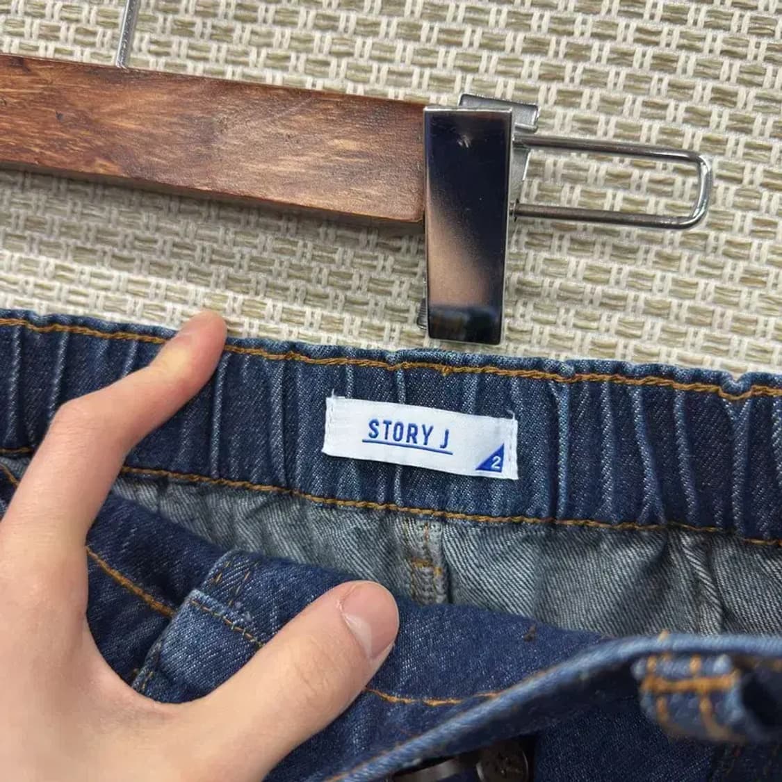 빈티지 뒷밴딩 데님 청치마 스커트 2 M10889 상품이미지3