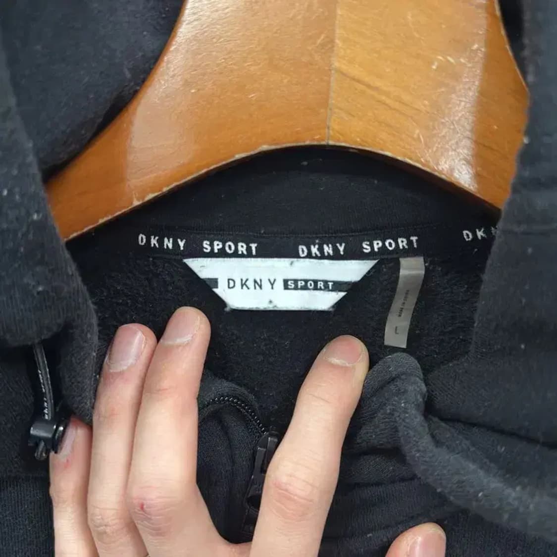 도나카란뉴욕 DKNY 약기모 후드집업 L M10880 상품이미지3