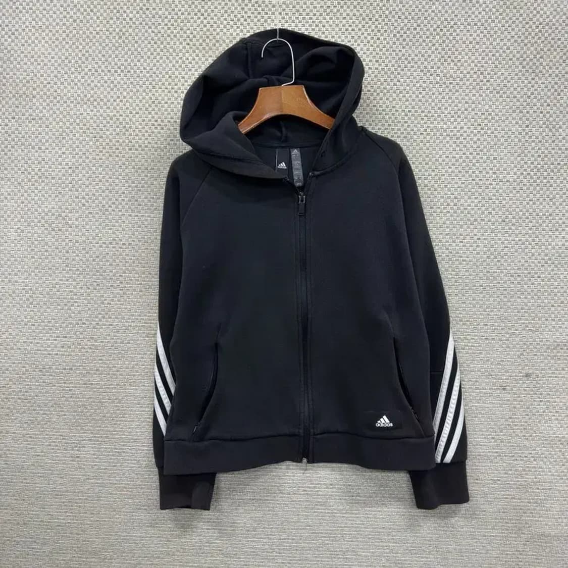 아디다스 삼선로고 숏 후드집업 L M10881 상품이미지1