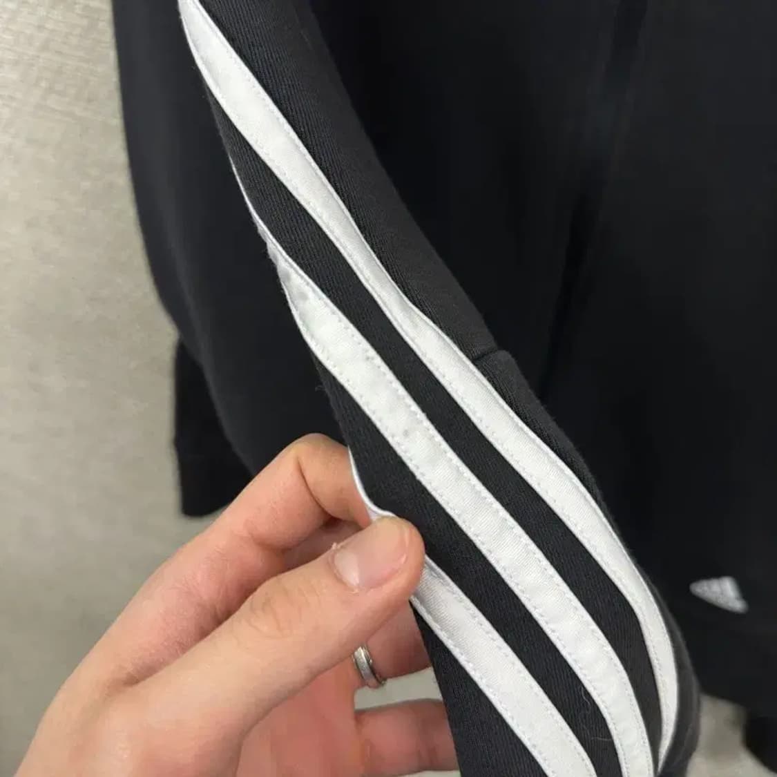 아디다스 삼선로고 숏 후드집업 L M10881 상품이미지6