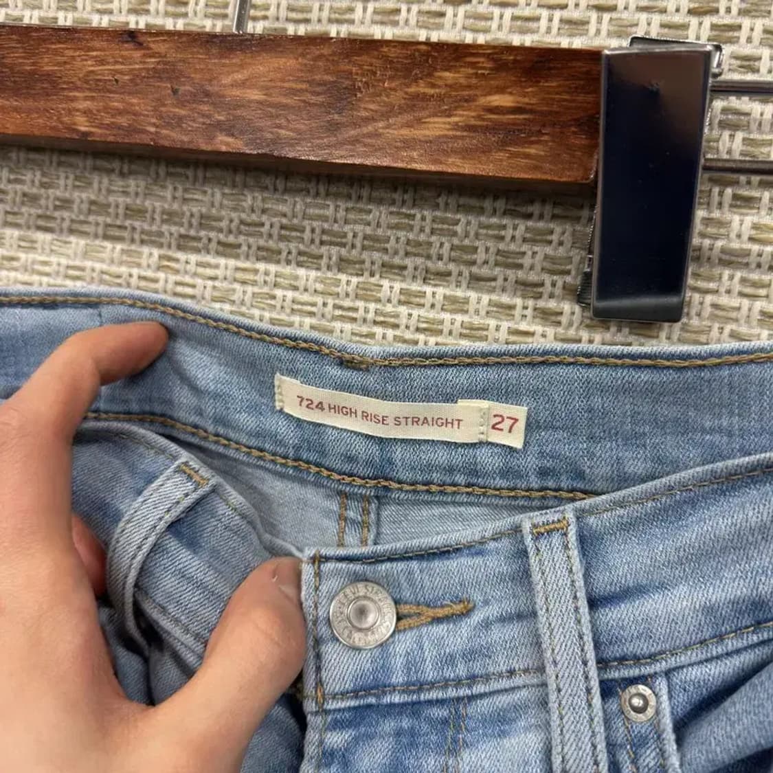 리바이스 724 데님 청바지 27인치 M10892 상품이미지4