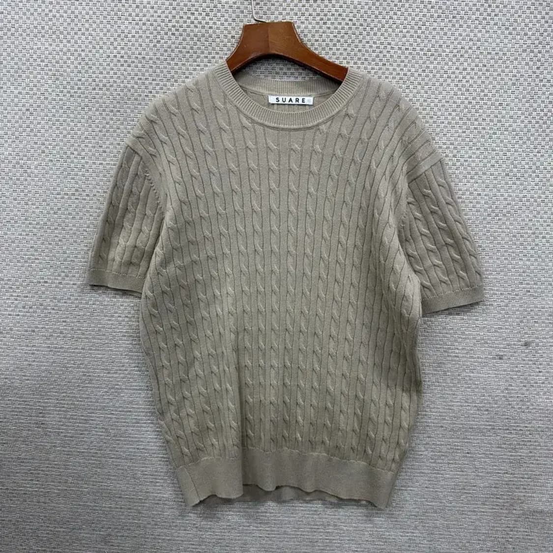 수아레 꽈배기 반팔 니트 M M10986 상품이미지1