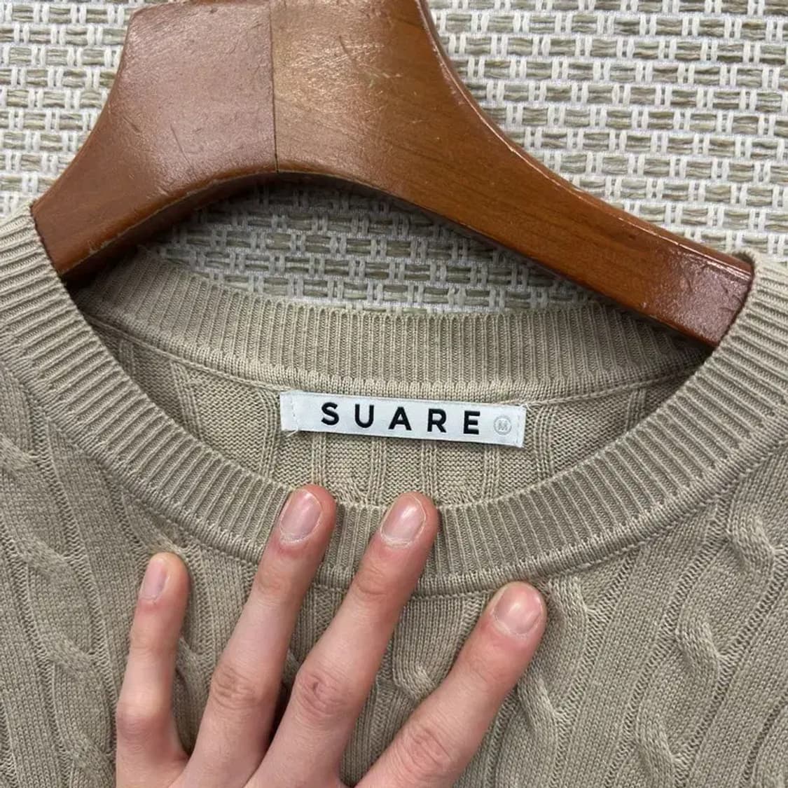 수아레 꽈배기 반팔 니트 M M10986 상품이미지3