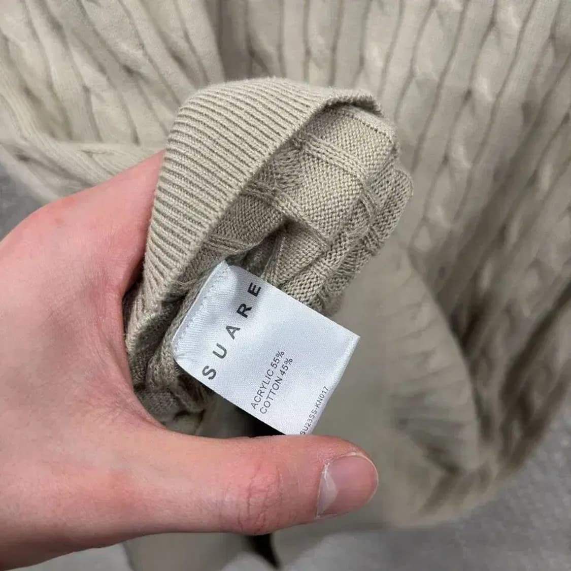 수아레 꽈배기 반팔 니트 M M10986 상품이미지4