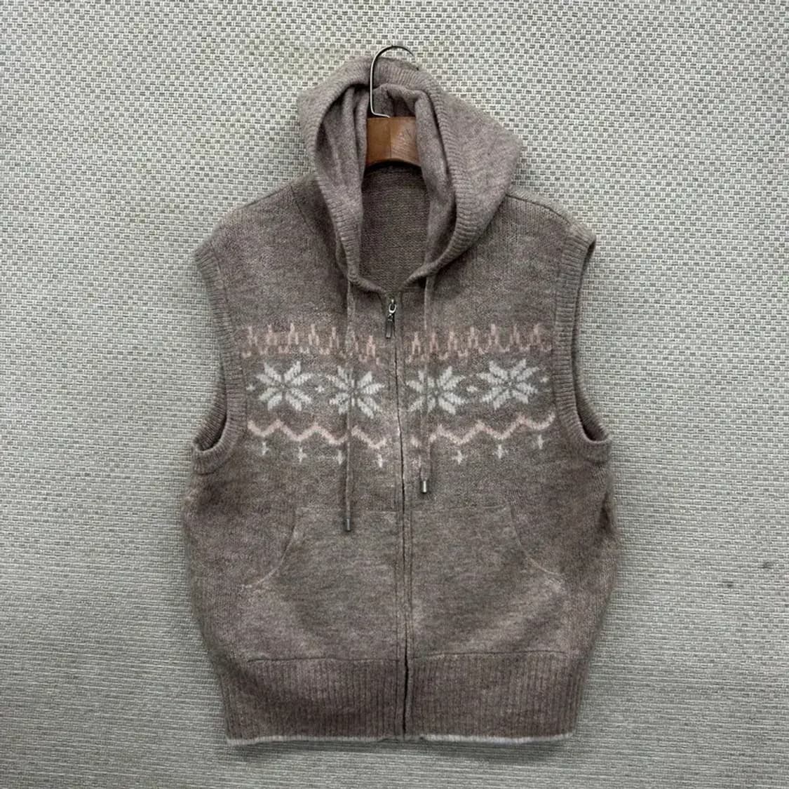 빈티지 노르딕 니트 조끼 베스트 90 M10993 상품이미지1