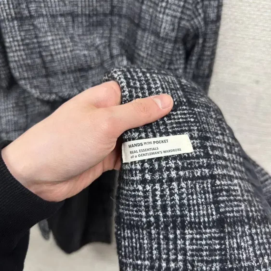 빈티지 더블버튼 체크 코트 M M10997 상품이미지4