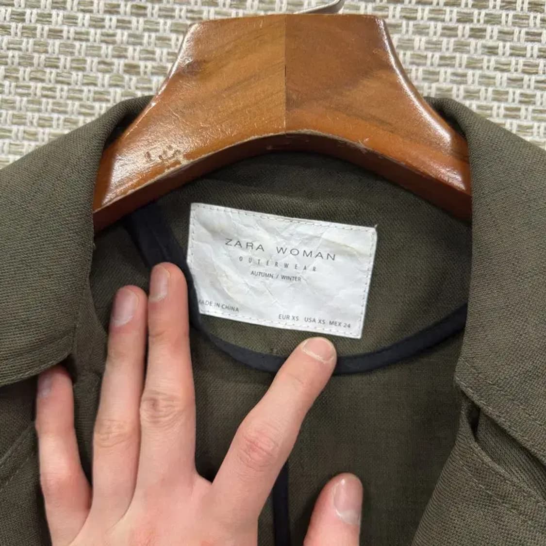 자라 ZARA 더블버튼 트렌치 코트 XS M11003 상품이미지3