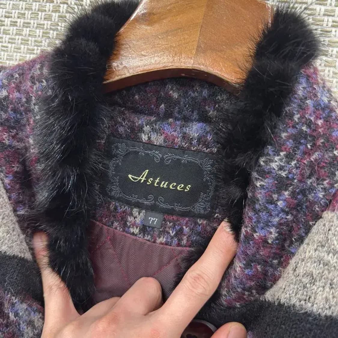 빈티지 멀티컬러 울 코트 자켓 94 M11004 상품이미지3