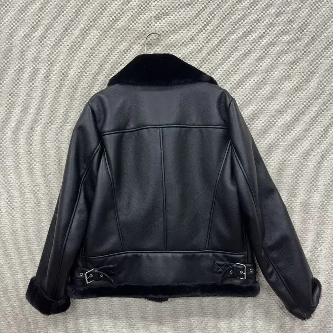 빈티지 페이크레더 무스탕 가죽 자켓 88 M11113 상품이미지2