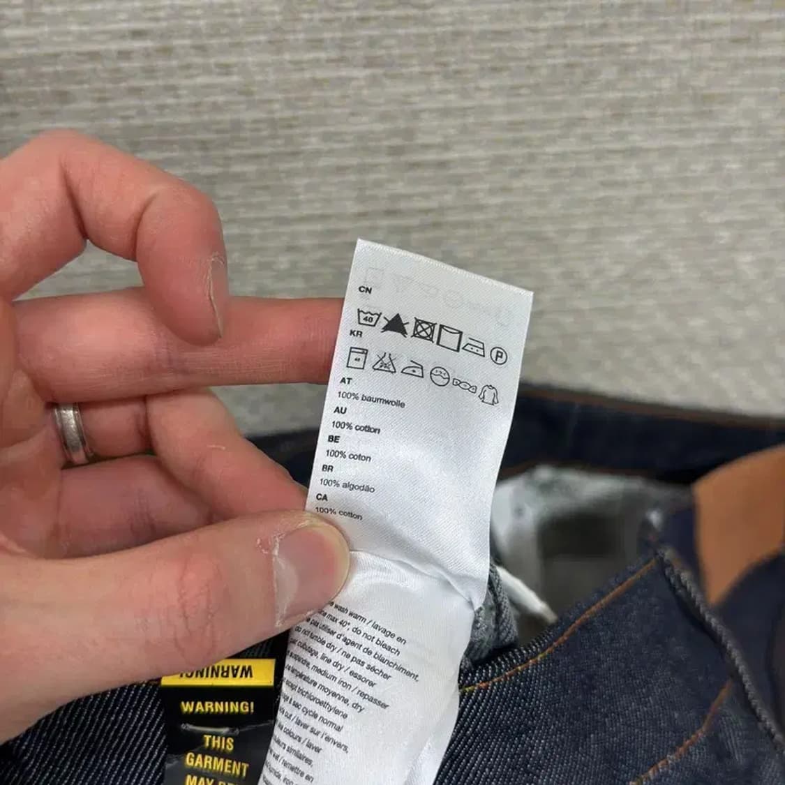 랭글러 캐주얼 스키니 데님 청바지 32인치 M11123 상품이미지6