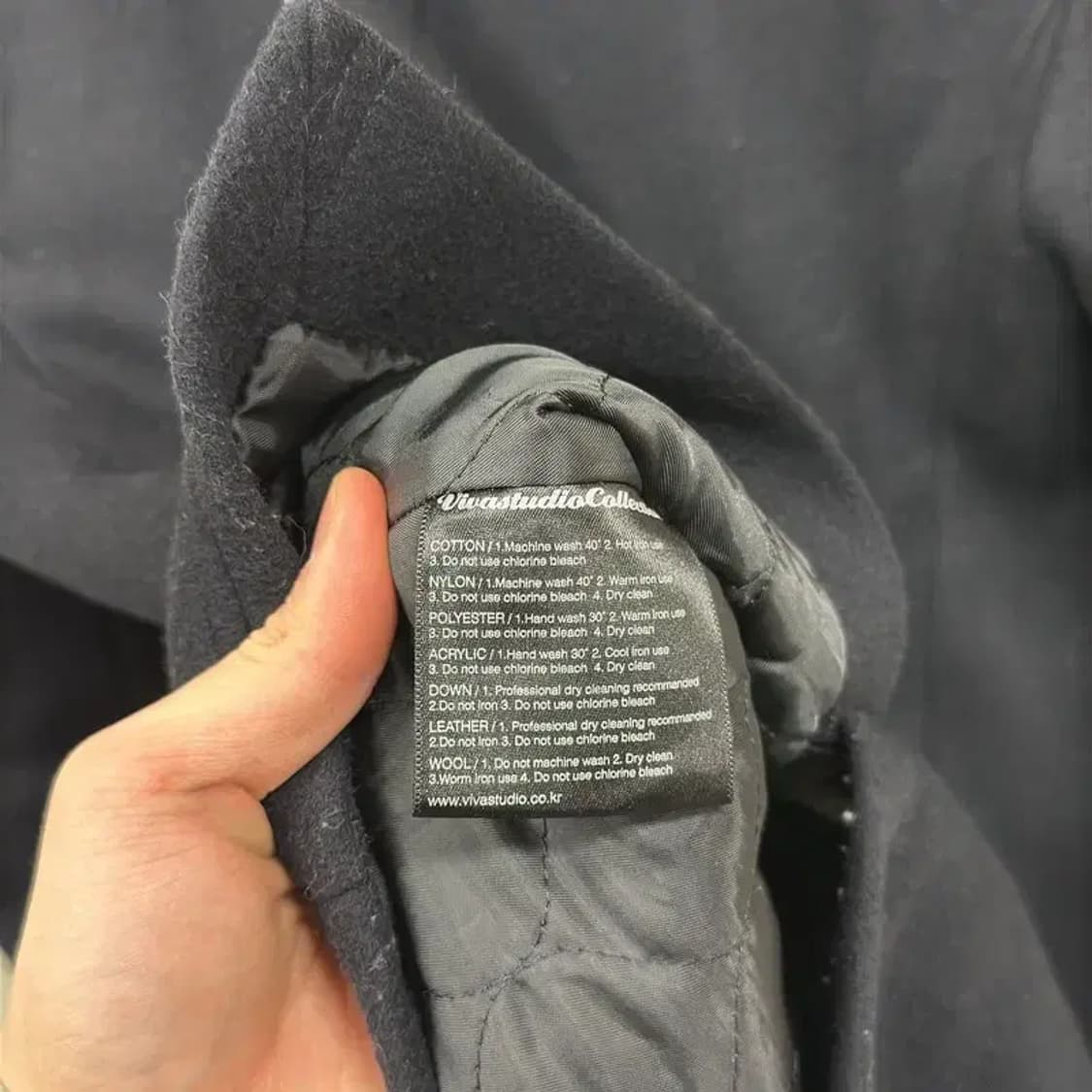 비바스튜디오 누빔 울 피코트 95 M11112 상품이미지4