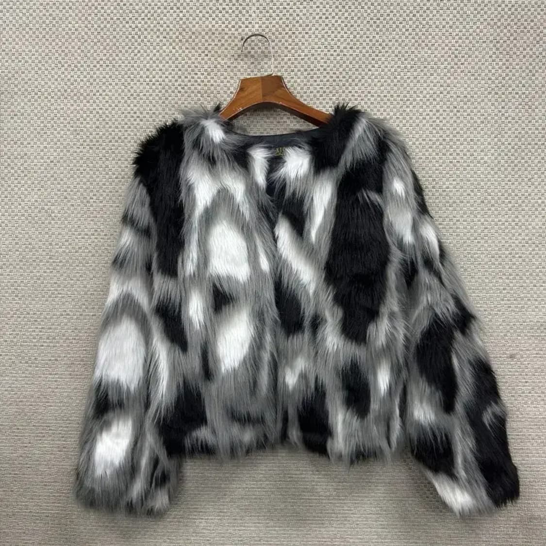 빈티지 달마시안 페이크퍼 털 자켓 M M11114 상품이미지1