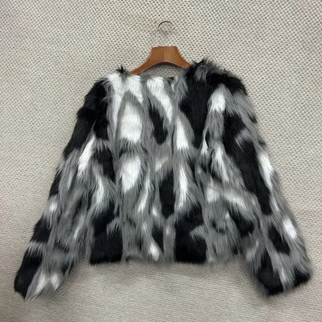 빈티지 달마시안 페이크퍼 털 자켓 M M11114 상품이미지2