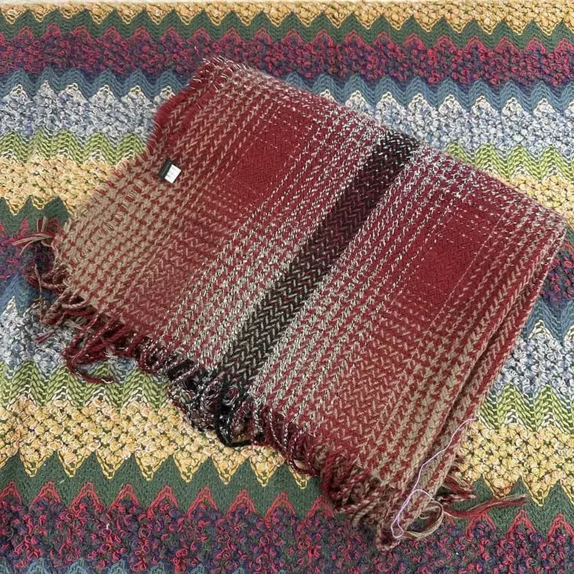 크로커다일 빈티지 체크 머플러 목도리 M11127 상품이미지1