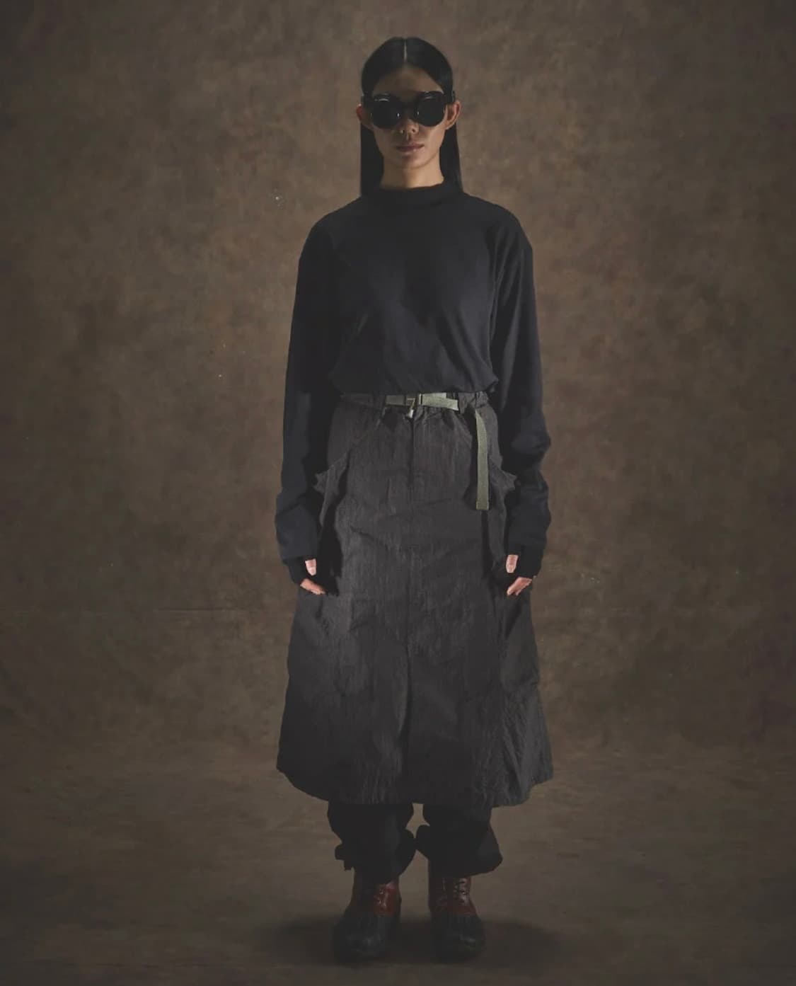 펜필드 유틸리티 벌룬 스커트 다크 그레이 상품이미지3