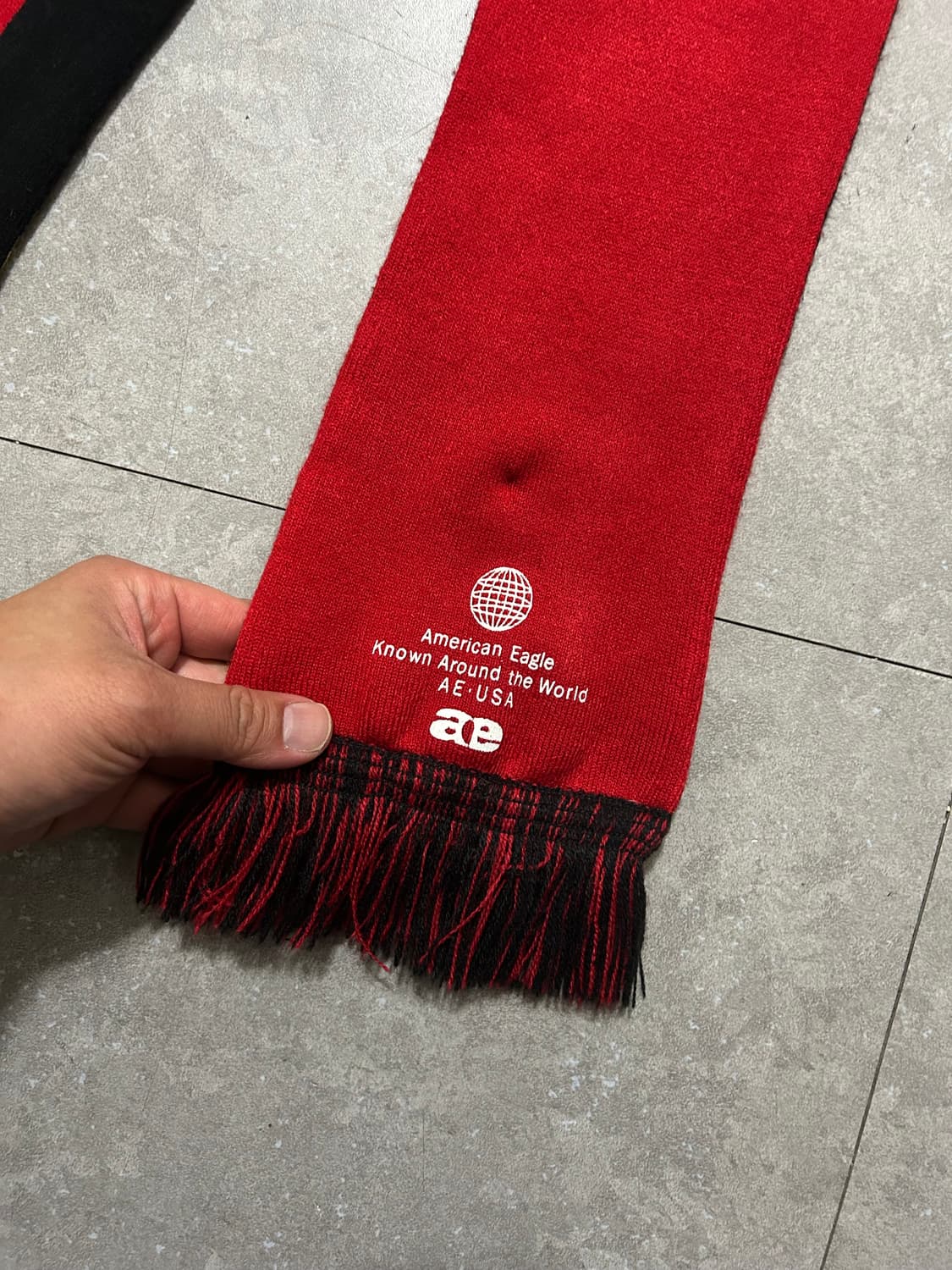 아메리칸이글 USA 로고스펠아웃 빈티지 머플러  상품이미지3