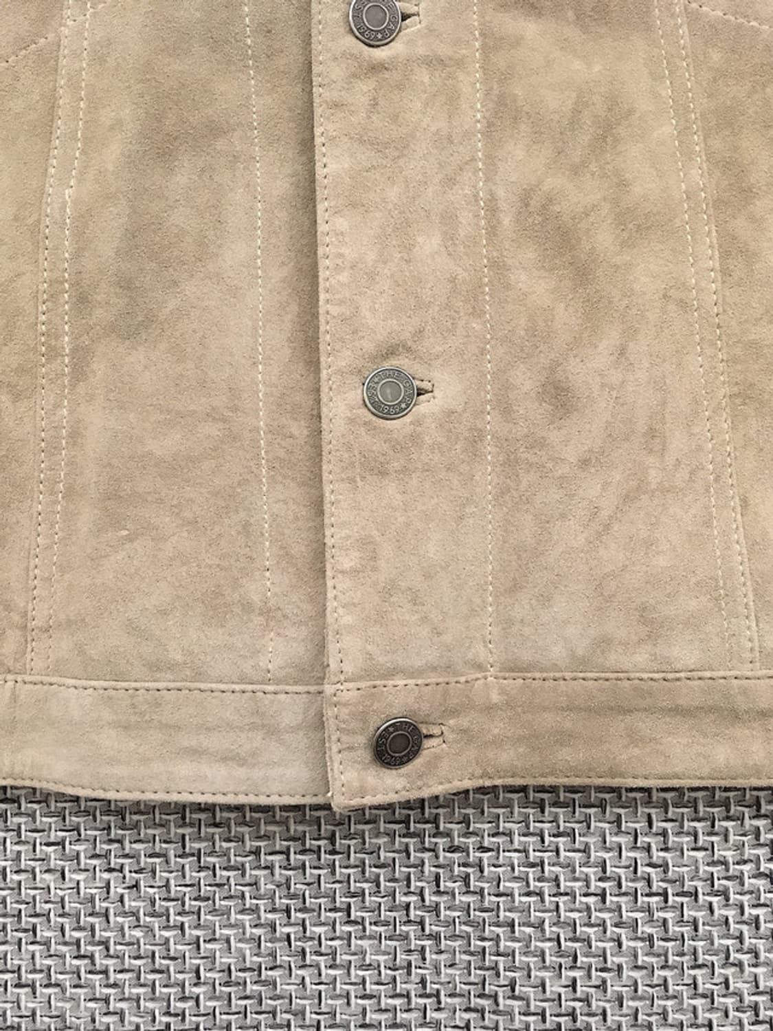 90s original suede 3rd trucker jacket 상품이미지4