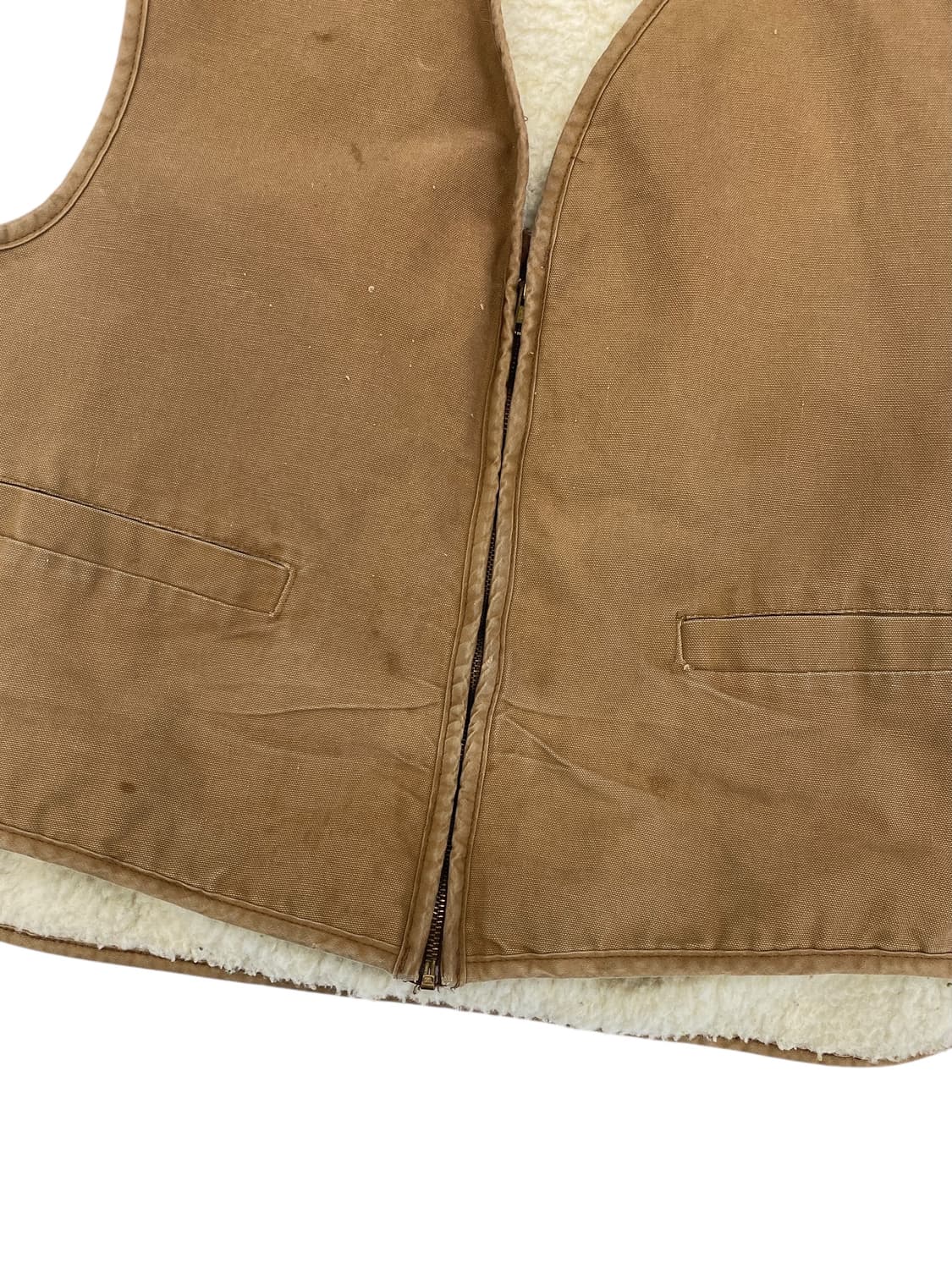 70‘s 칼하트 덕 캔버스 쉐르파 베스트  상품이미지5