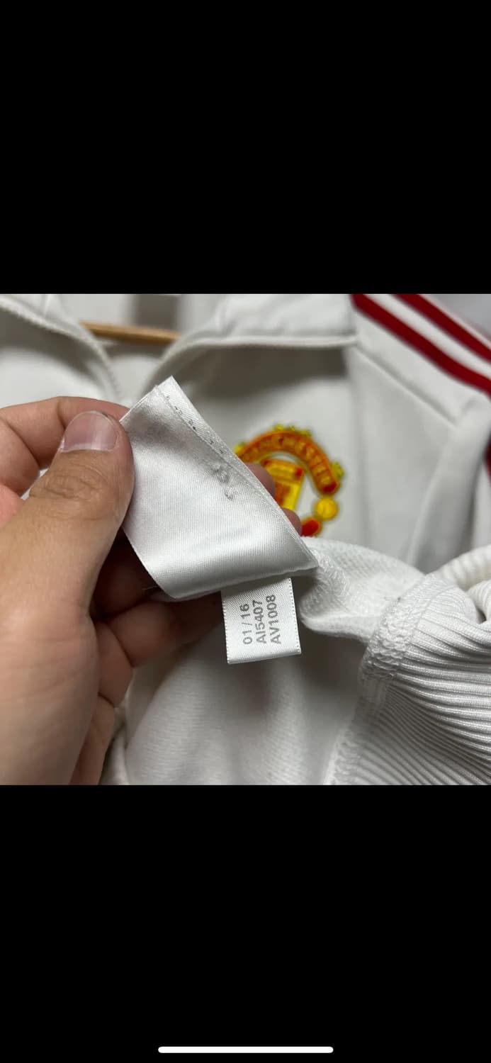 [정품/100] 아디다스 맨유 삼선 화이트레드 트랙탑/져지 상품이미지8