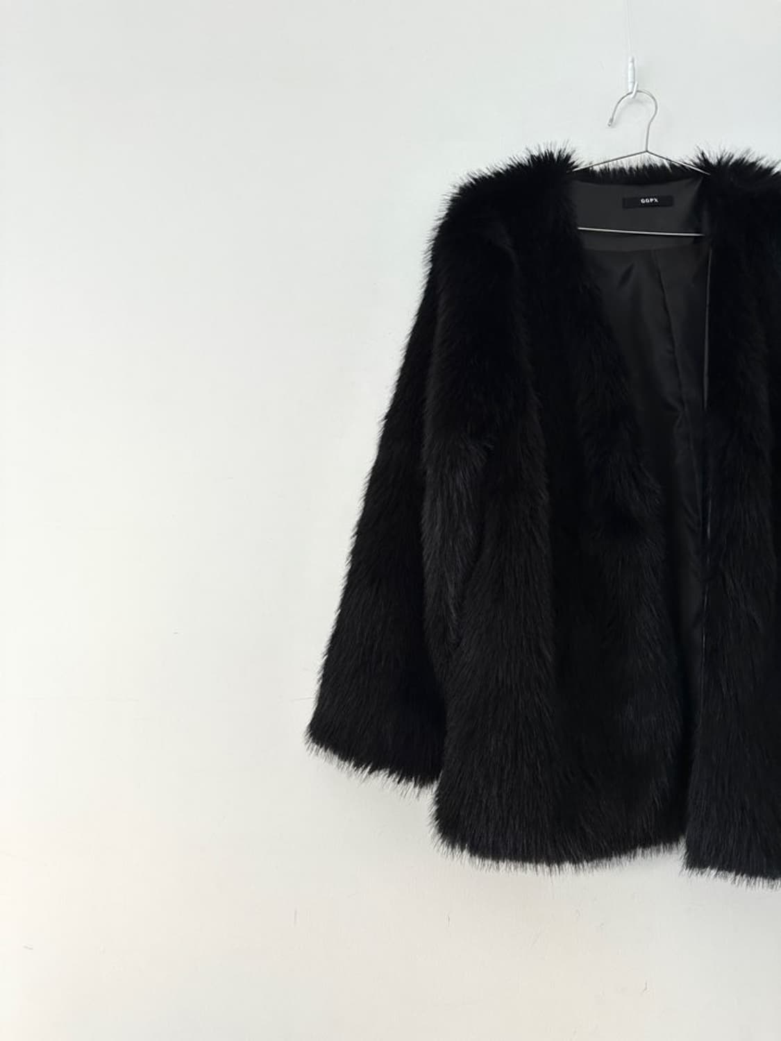 Basic fur jacket / black 상품이미지4
