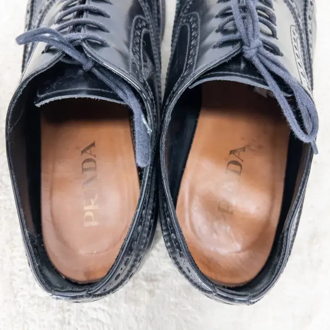(정품) PRADA 프라다 윙팁 신사화 구두 9 상품이미지6