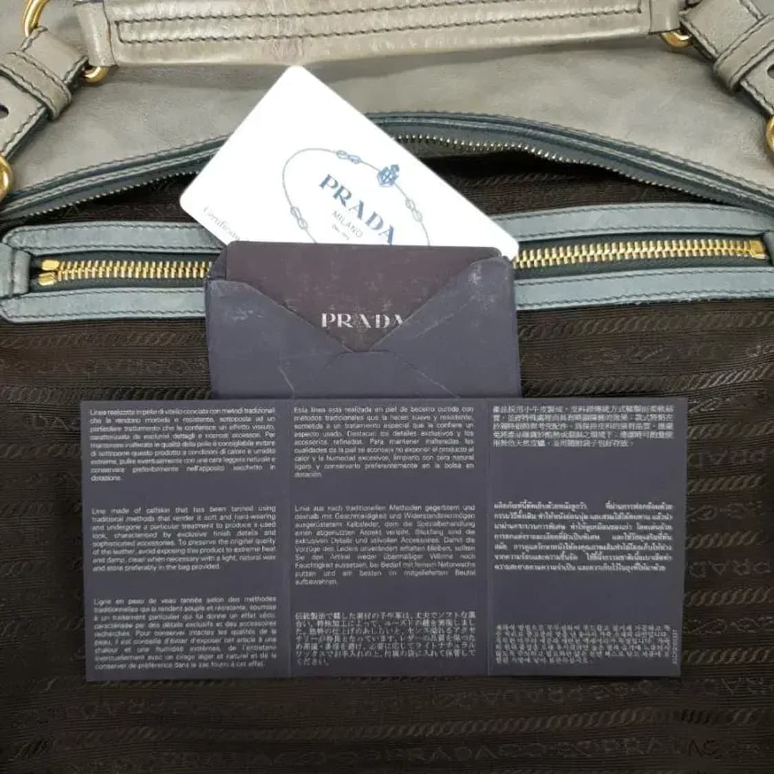 (정품) PRADA 프라다 여성 송아지가죽 숄더백 토트백 상품이미지9