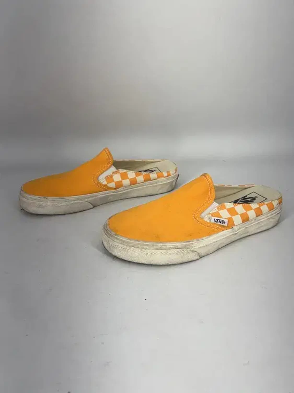 VANS 반스 옐로우 체크 뮬 슬립온 235 상품이미지5