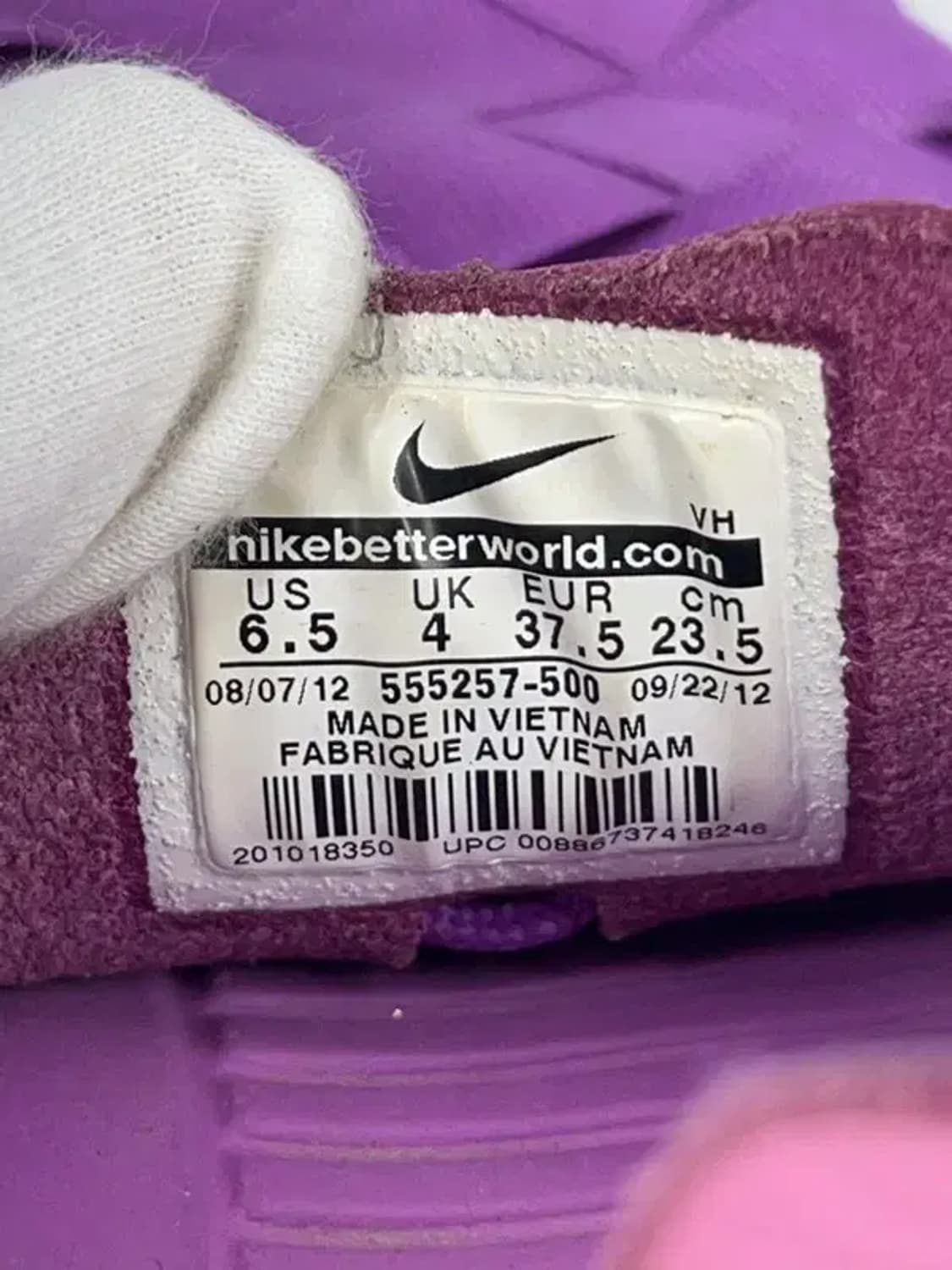 NIKE 나이키 로쉐런우븐 퍼플 운동화 235 상품이미지8