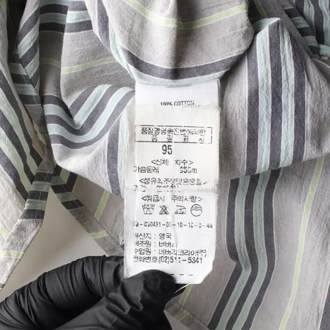 BURBERRY 버버리 남성 셔츠 M 상품이미지6