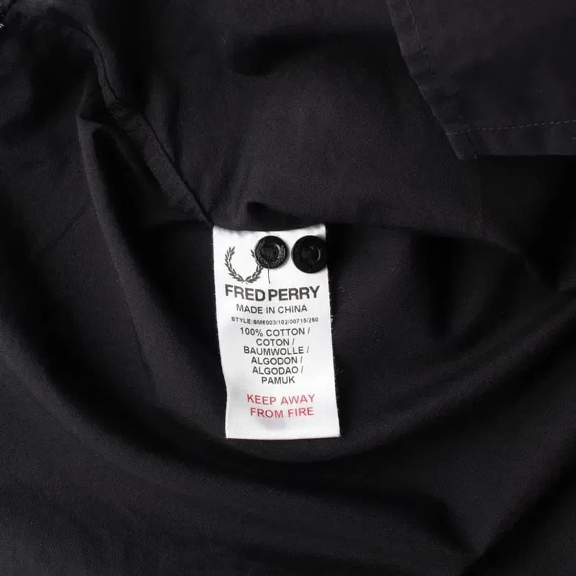 RAF SIMONS 라프시몬스 X 프레드페리 셔츠 XS 상품이미지6