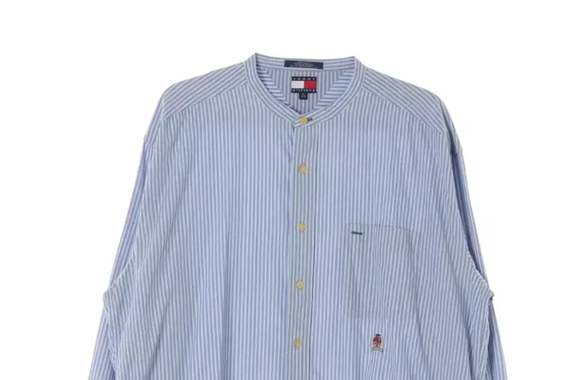 TOMMY HILFIGER 타미힐피거 노카라 셔츠 XL 상품이미지2