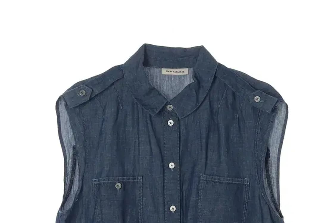 DKNY JEANS 디케이엔와이 데님 베스트 조끼 L 상품이미지2