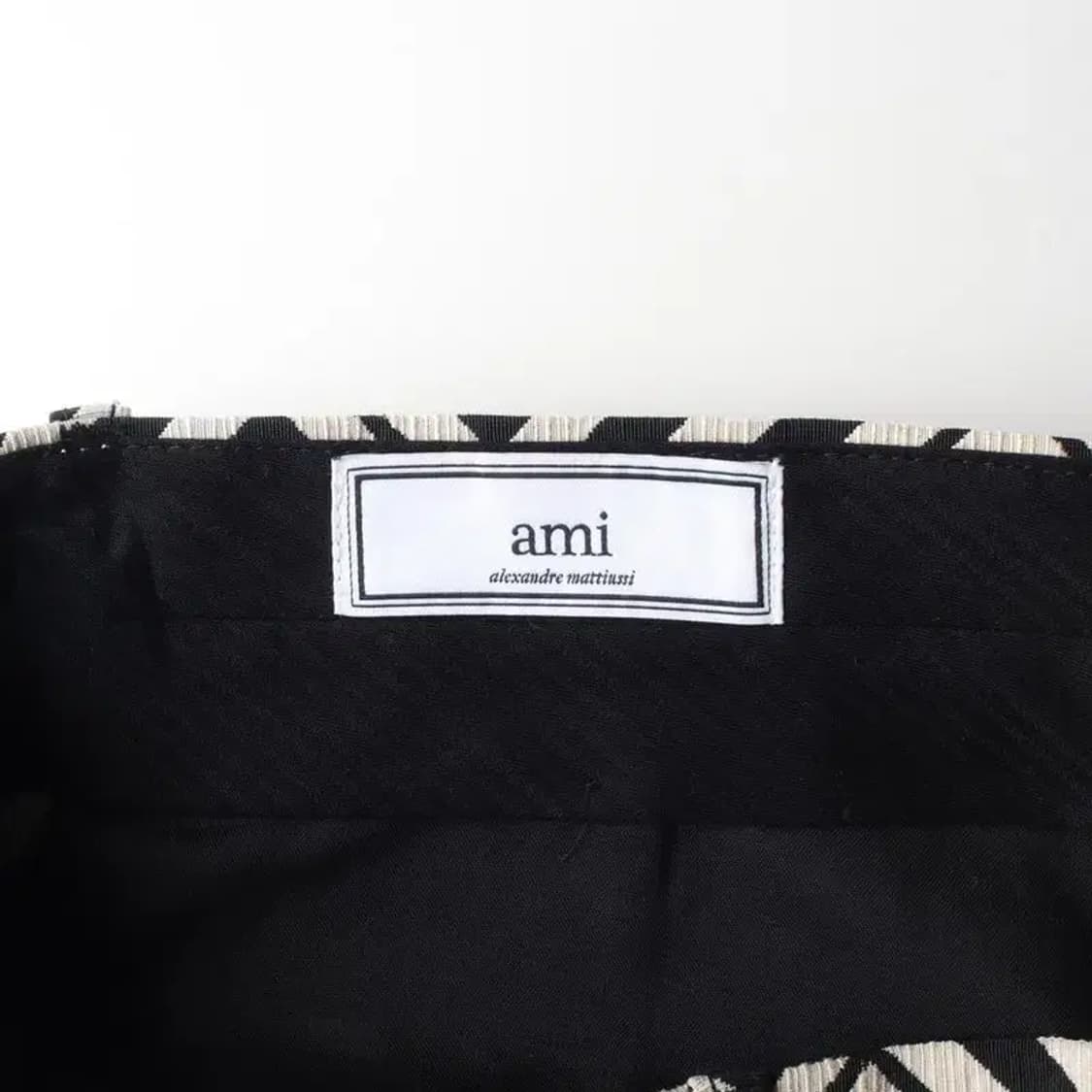 AMI 아미 실크 기하학 패턴 슬랙스 M 상품이미지6