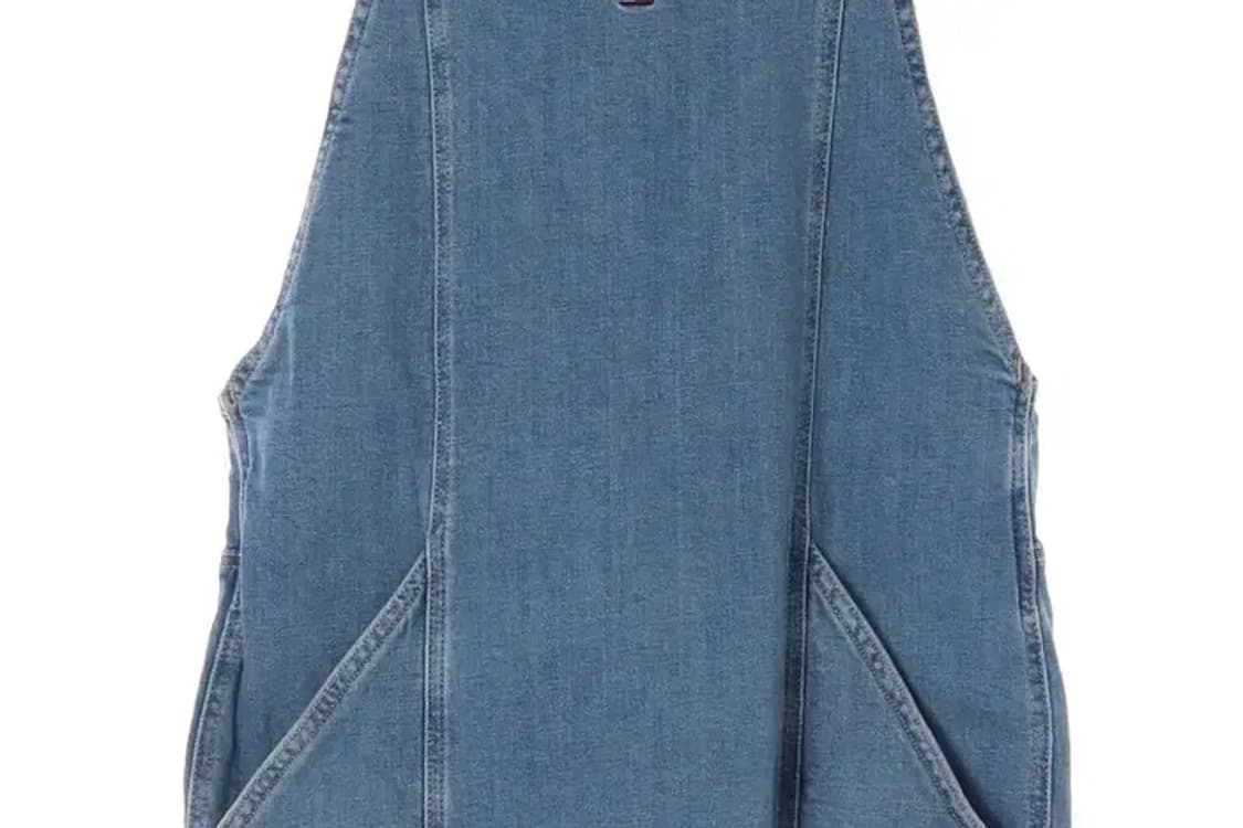 TOMMY HILFIGER 타미힐피거 데님 청 멜빵 원피스 치마 S 상품이미지3