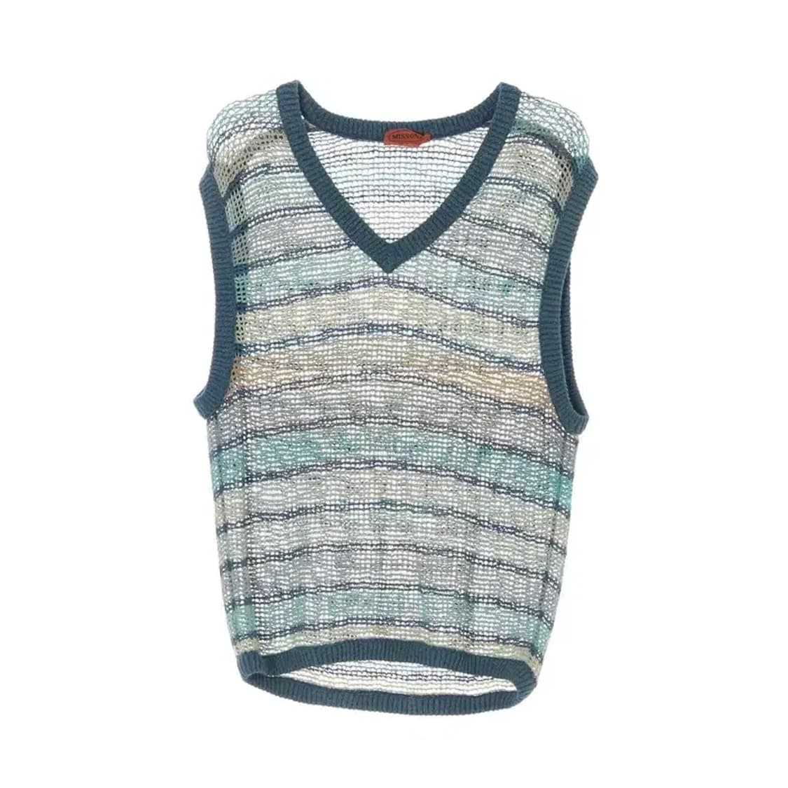 MISSONI 미쏘니 그믈망 니트 조끼 S 상품이미지1