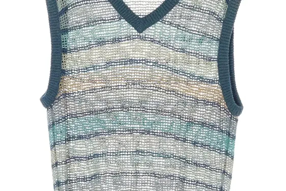 MISSONI 미쏘니 그믈망 니트 조끼 S 상품이미지3