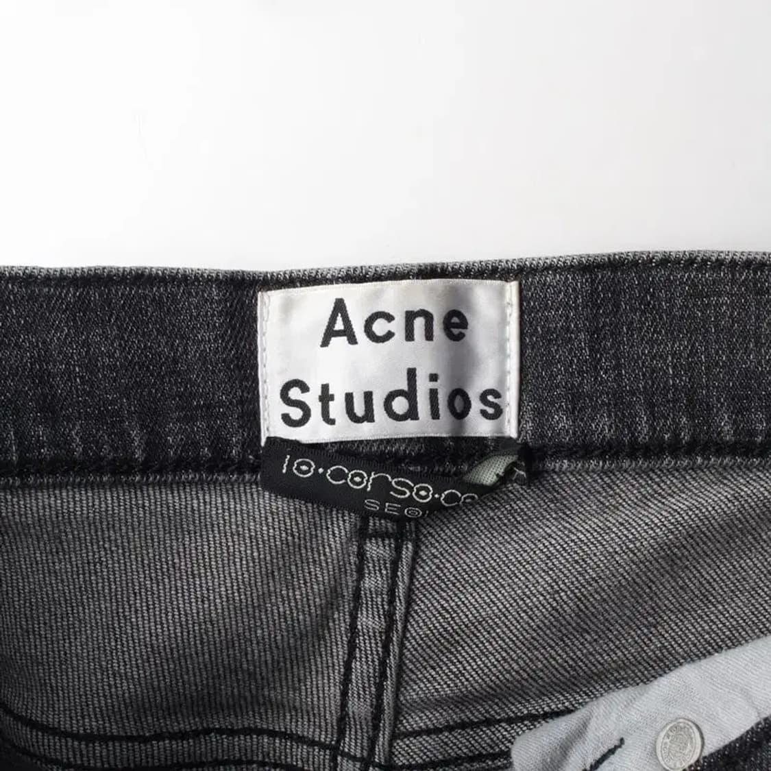ACNE STUDIOS 아크네 스튜디오 밑단커팅 블랙진 (약)30 상품이미지6
