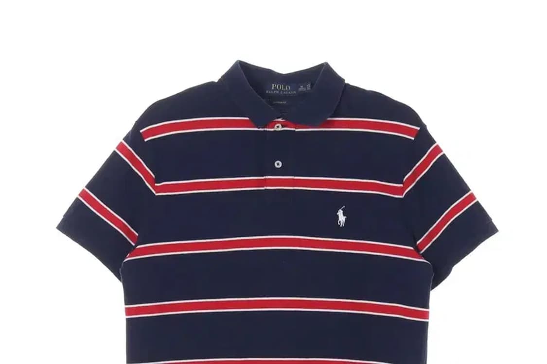 POLO RALPH LAUREN 폴로 랄프 로렌 줄무늬 카라티 M 상품이미지2