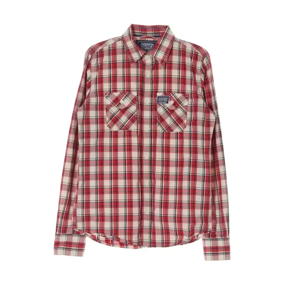 SUPERDRY 슈퍼드라이 포켓 체크 셔츠 L 상품이미지1