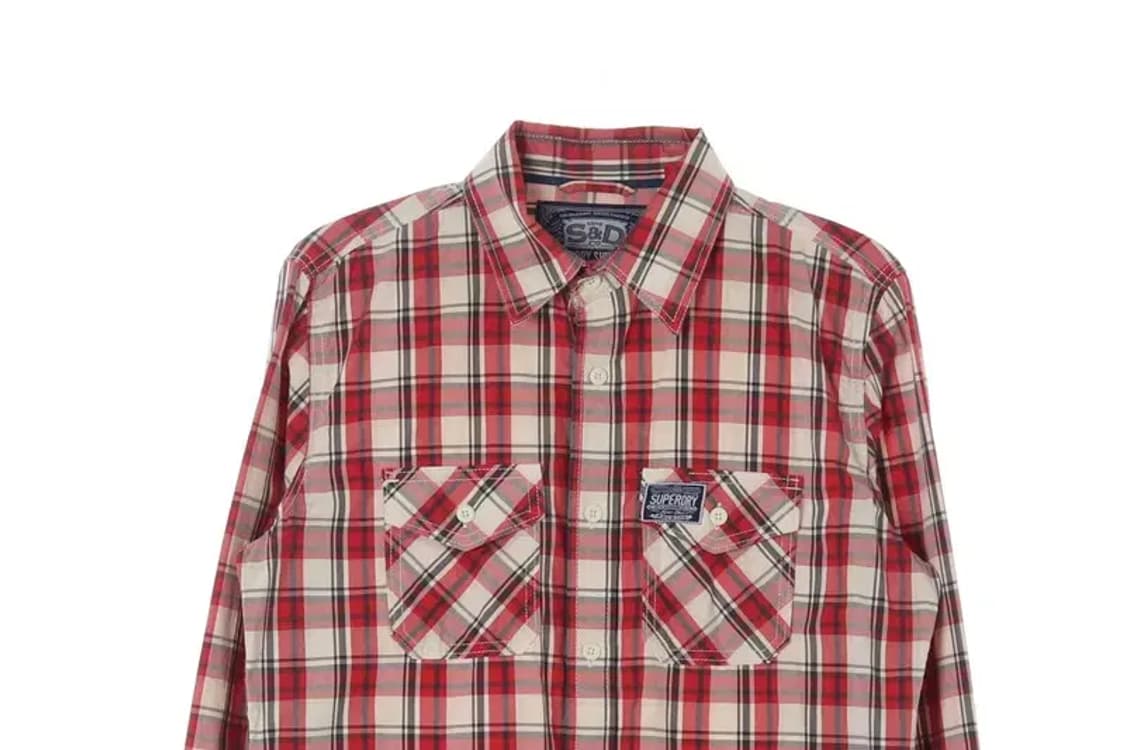 SUPERDRY 슈퍼드라이 포켓 체크 셔츠 L 상품이미지2