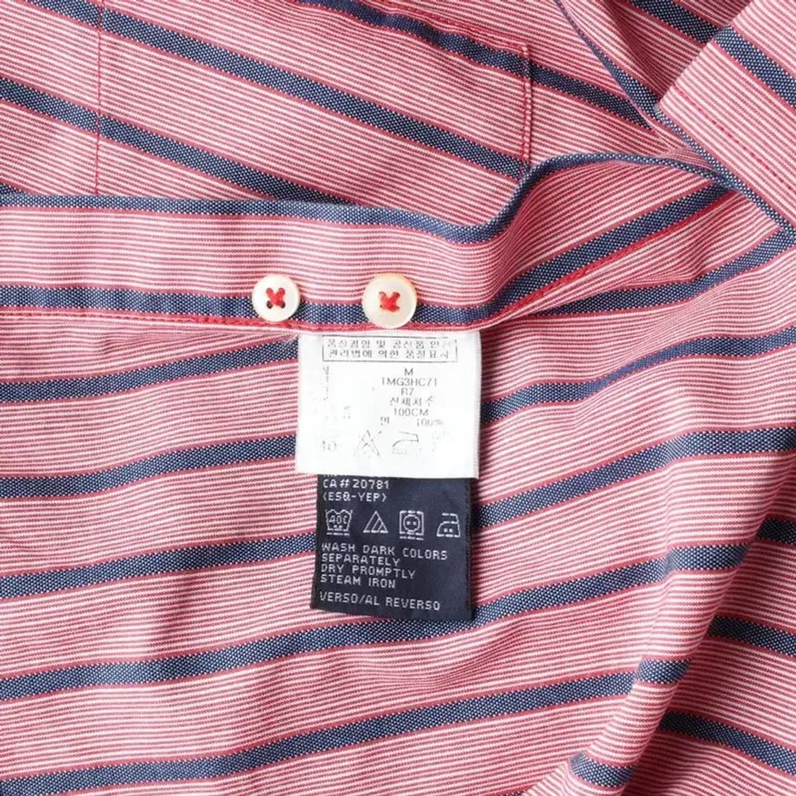 TOMMY HILFIGER 타미힐피거 밑단로고 셔츠 M 상품이미지6