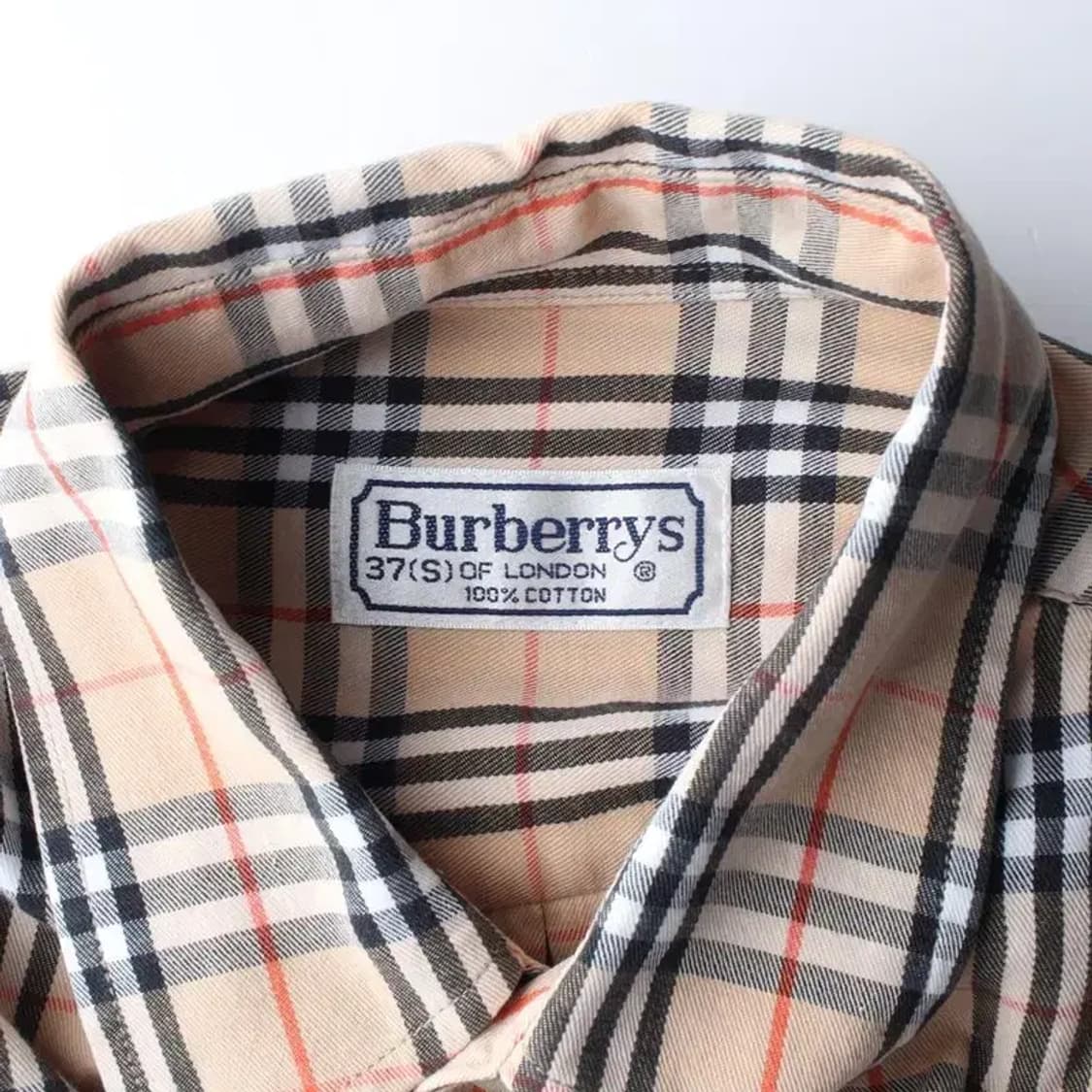 BURBERRYS 버버리스 구형 노바체크 셔츠 S 상품이미지5
