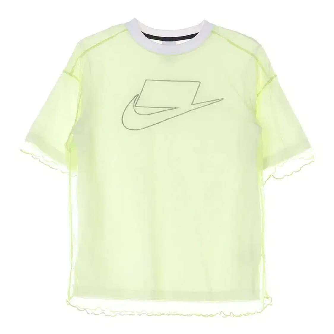 NIKE 나이키 시스루 이중 형광 반팔 티 S 상품이미지1