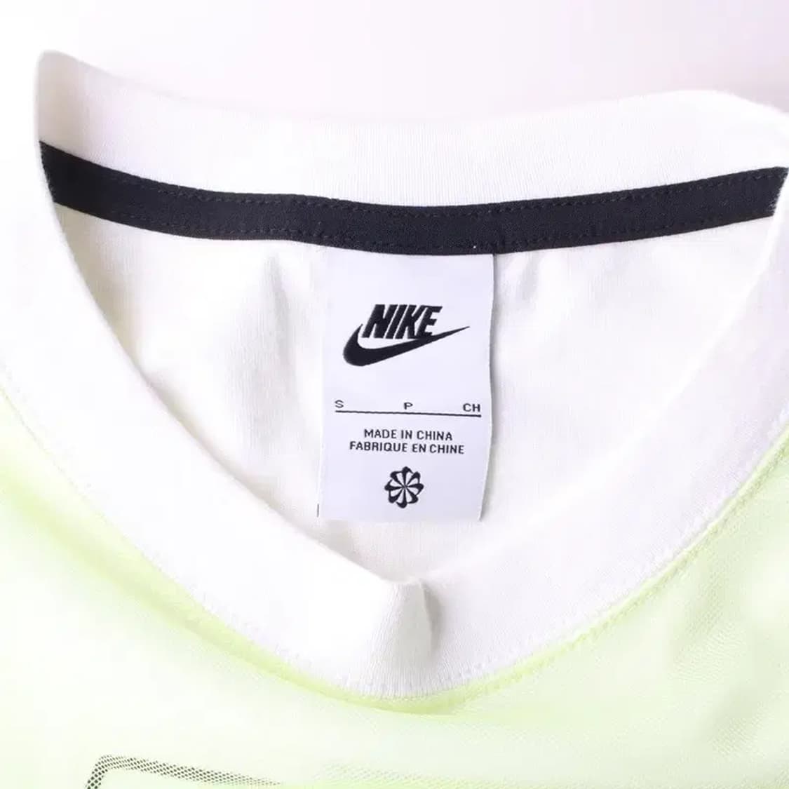 NIKE 나이키 시스루 이중 형광 반팔 티 S 상품이미지5