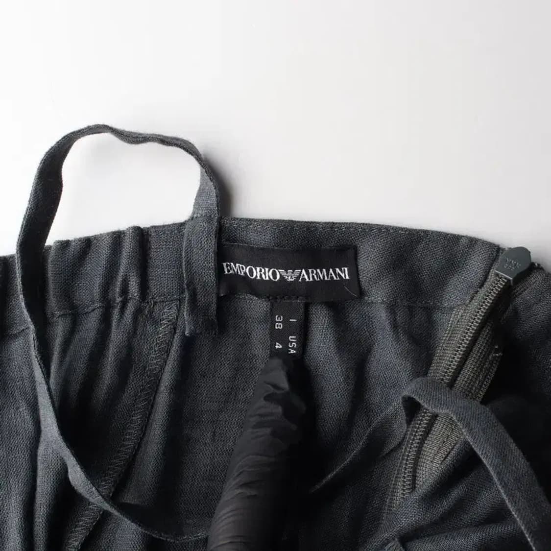 EMPORIO ARMANI 엠포리오 아르마니 린넨 미니 원피스 S 상품이미지6